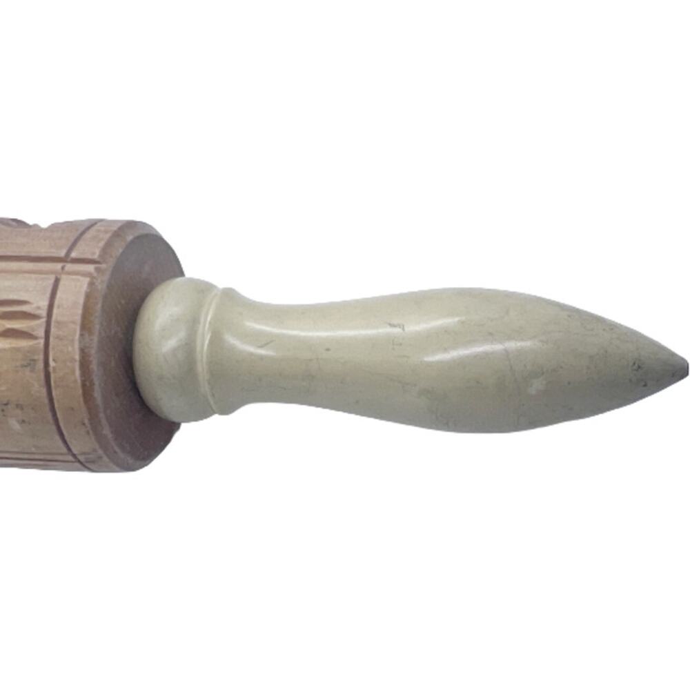 Springerle Cookie Press Rolling Pin 12 Designs Made in USA 14" Vintage - Picture 7 of 7
